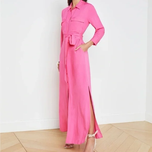 Nwt L’AGENCE Cameron Long Shirt Dress - Picture 3 of 9